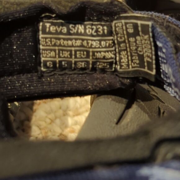 Teva Universal Sandals Womens 6 Blue Geometric Hiking Outdoor Beach - Picture 7 of 7